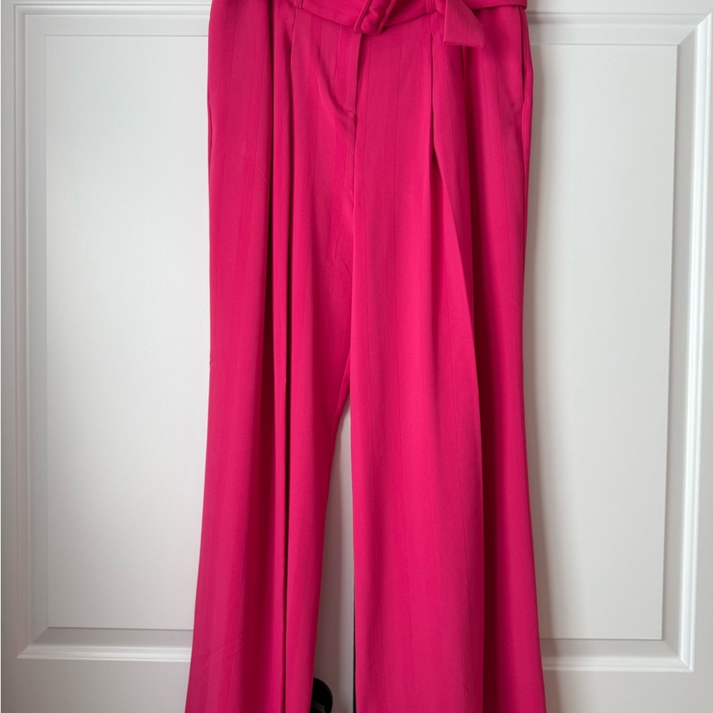 New York & Company Fuchsia Wide-Leg Pants